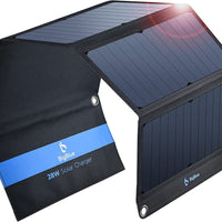 BigBlue Portable 28W SunPower Solar Panel Charger 3 USB Ports