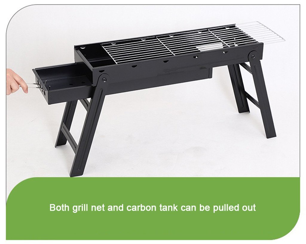 Travel BBQ: Foldable Charcoal Grill for Camping and Outdoor Picnics