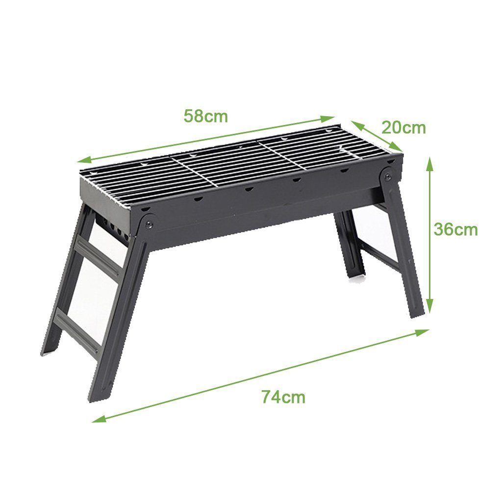 Travel BBQ: Foldable Charcoal Grill for Camping and Outdoor Picnics