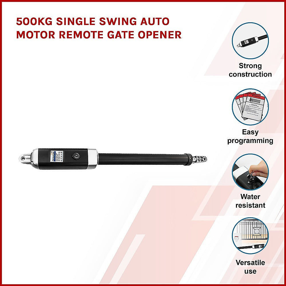 500KG Single Swing Auto Motor Remote Gate Opener