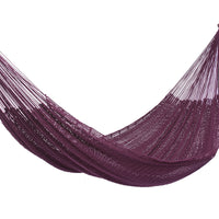 Outdoor undercover cotton Mayan Legacy hammock King size Maroon